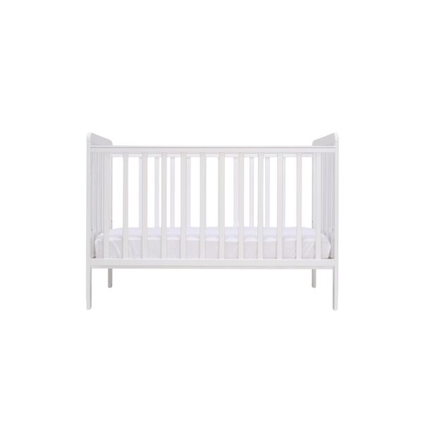 Save Our Sleep Basic Fixed Side Non-Toxic Cot || White - Image 2