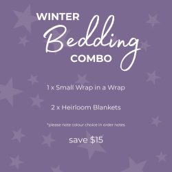 1 Small Wrap in a Wrap and 2 Heirloom Blankets